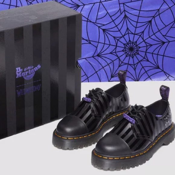 NEW in box Dr. Martens 1461 Bex WEDNESDAY PLATFORM SHOES, size US 8 - Picture 8 of 17